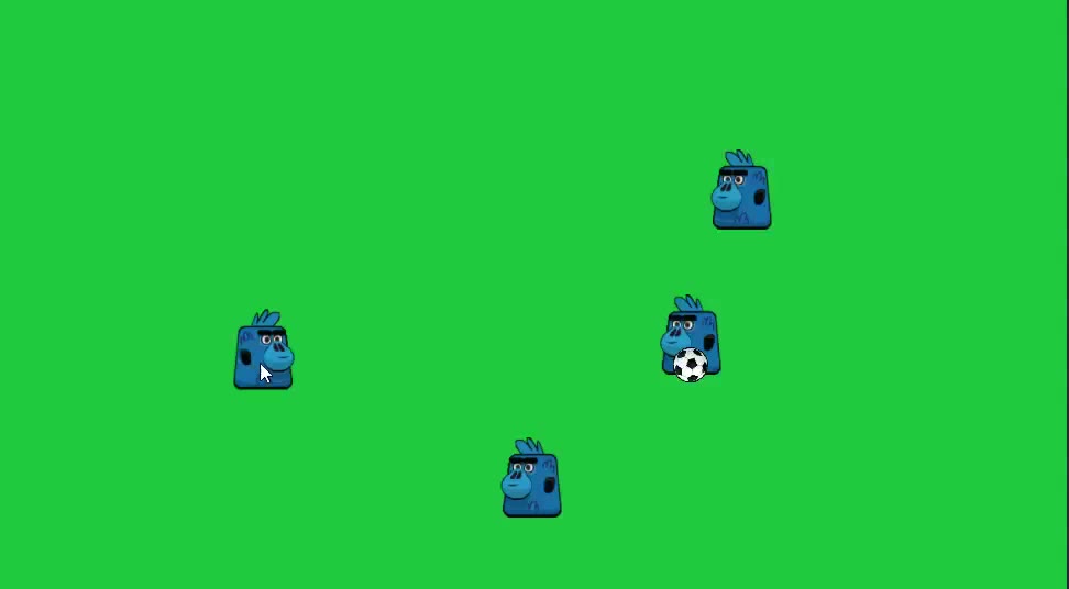 Mobile soccer game prototype video.
